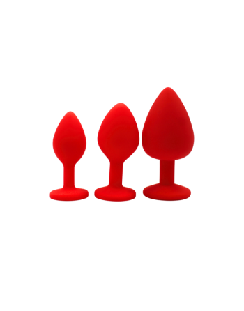 Plug rouge bijou cristal Small CHERRY 