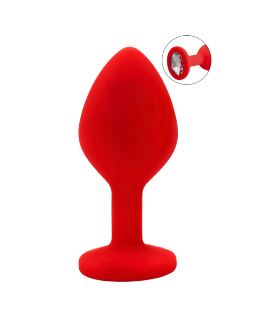 Plug rouge bijou cristal Medium CHERRY