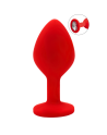 Plug rouge bijou cristal Medium CHERRY