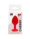 Plug rouge bijou cristal Medium CHERRY