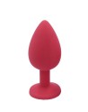 Plug rouge bijou cristal Medium CHERRY