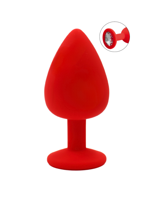 Plug rouge bijou cristal Large CHERRY