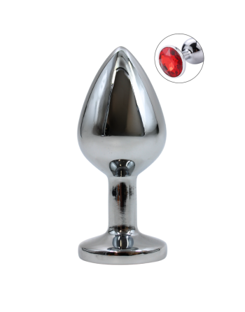 Plug bijou en aluminium bijou rouge Medium HELIRA 