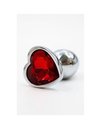 Plug bijou coeur en aluminium bijou rouge Small LOVELY