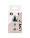 Plug bijou en aluminium bijou coeur violet Medium LOVELY
