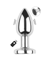 Plug vibrant acier inoxydable anal taille S avec télécommande, USB BOOTY