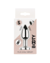 Plug vibrant acier inoxydable anal taille S avec télécommande, USB BOOTY