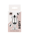 Plug vibrant acier inoxydable anal taille M avec télécommande, USB BOOTY