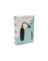 HAPPY, Un Œuf vibrant long USB avec télécommande, dans un silicone médical doux et lisse