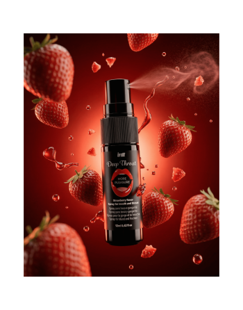 Deep Throat Fraise - Srapy pour la bouche et gorge profonde 