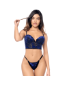Ensemble 2 pièces Mapalé en velours floral 