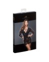 F113B Robe courte en dentelle noire