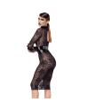 F375 Noirelle Robe corset mi-longue en dentelle