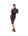 F375 Noirelle Robe corset mi-longue en dentelle