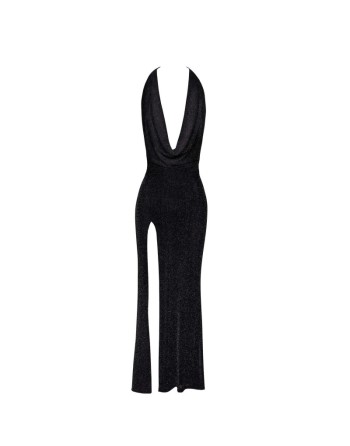 F373 Onyx Robe longue liquide