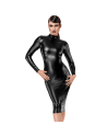 F371 Luxuria robe mi-longue cristal transparente