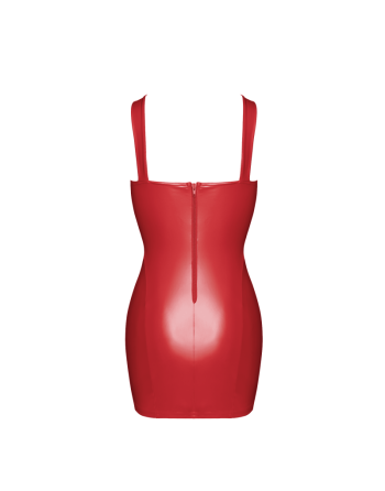 F364 Bombshell mini robe lacée red