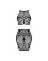 K101 top et jupe - Noire