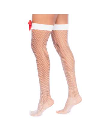 Bas résille style infirmière mi‑cuisse - Mapalé